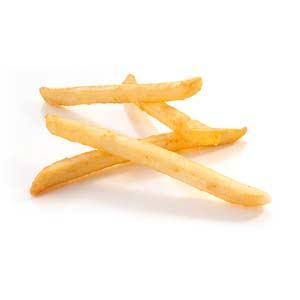 Clear Coat 3/8" Straight Cut Gold, With Garlic